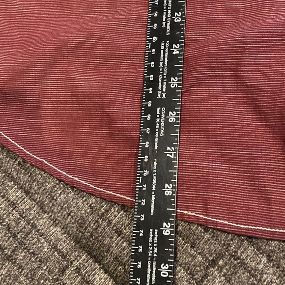 Beverly Hills Polo Club Maroon Casual Button-Down Shirt. Size L. - Picture 10 of 12